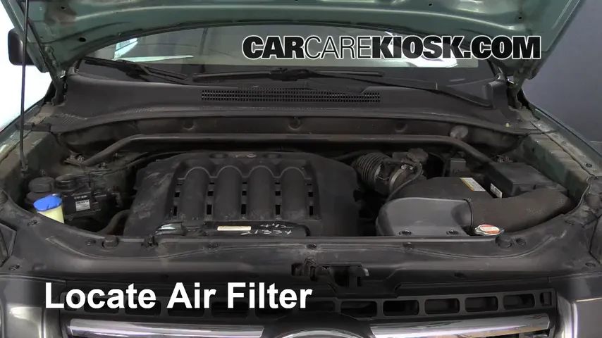 2007 Kia Sportage LX 2.7L V6 Filtro de aire (motor) Cambio